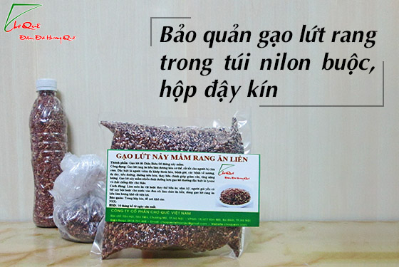 gạo lứt rang ăn liền 